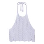 Urban Outfitters BDG  Crochet Halter Tank In Lilac S Photo 3