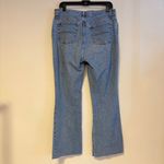 st. john's bay St. John’s Bay Mid Rise Ankle Crop Stretch Boot Flare Denim Jeans Blue Womens 12 Photo 3