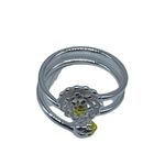 New no brand yellow flower adjustable fashion ring Photo 9