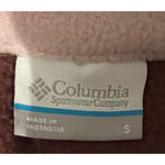 Columbia Fleece Pullover Womens Size S Long Sleeve Pink Rose 1/4 Snap Front Clos Photo 1