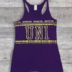 Zoozatz Northern Iowa UNI Racerback Tank Top Womens S Purple Gold Panthers NCAA Photo 0