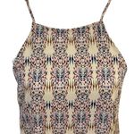 Lush Clothing Lush Southwestern Print A-Line Halter Dress SMALL Biege Aztec Western Summer Photo 4