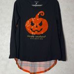 Simply Southern  pumpkin Halloween new shirt plaid Photo 0