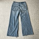 The Great. Rider Jean Vintage Wide Leg High Rise Distressed Field Light Wash 24 Blue Photo 5