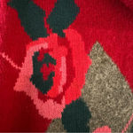 Pierre Cardin Vintage Argyle Rose Lambswool & Angora Granny Core‎ Sweater  sz Med Photo 2