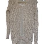 Maurice's sweater high/low style open crochet style size small Photo 0