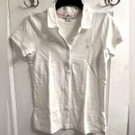 Vineyard Vines White Pink Logo Polo Sz M Photo 0