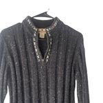 Woolrich Women's Size Small Grey Speckled Half Zip Pullover Sweater Photo 2