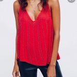 Free People Red Sparkly Top Photo 0