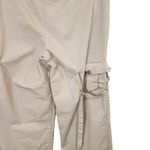 Pretty Damage Beige Mid Rise Straight Drawstring Streetwear Cargo Pants Medium Photo 6