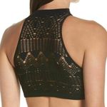 Free People  Black So Bright Seamless Brami Tank Top Size Medium/Large NWOT Photo 1