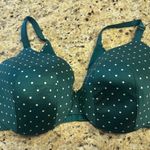 Cacique 38DDD Polka Dot Green Bra FULL COVERAGE Photo 0