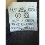 “My Tribe”black textured pencil skirt size M stretch snakeskin pattern Black Size M Photo 6