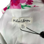 For Love & Lemons For Love‎ & Lemons Tanner Boyfriend Blazer In Pink Floral Plus Size 2X Photo 7