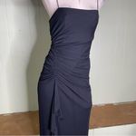 City Triangles Vintage Y2K Dark Fairy Goth Slinky Black Spaghetti‎ Strap Back Maxi Dress Sz M Photo 2