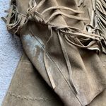 Vintage Pioneer Wear Western Suede Fringe Jacket Brown Size 38 Photo 8