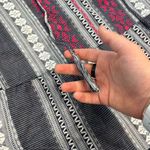 John Mark  Embroidered 3/4 Sleeve Tiered Dress 100% Cotton F32 Photo 2