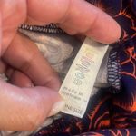 LuLaRoe  Navy Blue Orange Beauty & the Beast Roses Leggings Size O/S EUC #5011 Photo 2