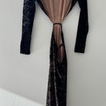 Meshki NWT Black Callista Lace Maxi Dress Photo 9