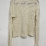 Abercrombie & Fitch Cream Chunky Knit Long Sleeve Sweater Womens S Crochet Boho Photo 5