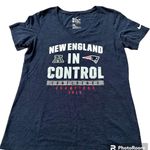 Nike NFL Patriots Shirt V Neck Short Sleeve Navy Large Photo 0