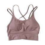 Halara NEW Backless Crisscross Strappy Yoga Sports Bra Toro/Plum Small Photo 3
