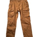 Duluth Trading Trading Co Cargo Work Pants 40x36 100% Cotton Brown Canvas Relaxed Utility Carpenter Photo 0