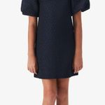 Bardot Junior Giselle Navy Blue/Silver Embroidered Mini Dress | Size 14 Photo 1