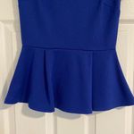 Forever 21 Blue Peplum Top Photo 2