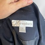 Dress Barn Navy Blue Single Breasted Contrast Stitch Topstitched Blazer Size 6 Photo 7