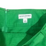 Banana Republic  Women Green Linen Belted A Line Mini Skirt Size 12 Photo 1