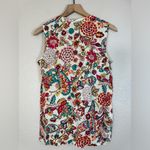 BASS co paisley Floral Print Tunic Top size M medium Red Photo 2