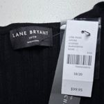 Lane Bryant  NWT Black Long-Sleeve V-Neck Lace-Up Front Sweater Dress 18/20 $99 Photo 6