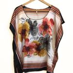 Tovia | Handkerchief Vintage Floral Blouse Top Multiple Size M Photo 0