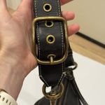 Coach C Logo Black Fabric Shoulder Handbag Big Buckle Purse J064910403 *fading Photo 10