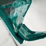 Free People One on One Flare Sleeve Floral Dot Long Sleeve Bodysuit Green Photo 11