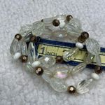 White Fox Boutique Clear Rainbow Elastic Beaded Bracelets - Set of 3 Photo 4