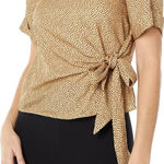 Ted Baker Robbiee dotted integral tie top size 6 Photo 0