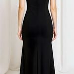 BHLDN  Blake Square Neck Stretch Crepe Gown, Black, XL Photo 1