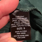 Trixxi  Womens Green Belted Dress Long Sleeve Ruffled Skirt Juniors Size 9 Photo 7