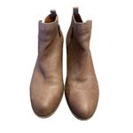 Lucky Brand  Basel Ankle Bootie Women’s 9.5 Brown Leather Heeled Boot Double Zip Photo 3