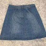 Celebrity Pink Denim Button Down Skirt Photo 1