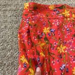 Gap  Pink Floral Ruffle Wrap Skirt Photo 4