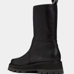 Jimmy Choo Bay Flat Chunky Leather Boots Black, Size EU 36.5 NEW Retail $1050 Photo 5