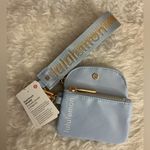 Lululemon  athletica Light Blue Wristlet with Gold Accents Photo 0