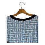 Draper James Dress Women 2X Blue White Floral Honeycomb Presley Ponte Preppy Photo 4