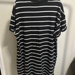Time & Tru Black and White Striped Short Sleeve Midi Dress size XXL (20) Photo 6