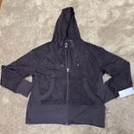 Apana  Petrol Little Leo Animal Print Full Zip Active Hooded Jacket SIZE L Photo 0