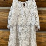 ZARA White Lace Romper Photo 3