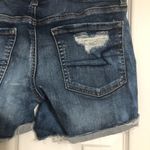 American Eagle  super‎ super stretch X midi cuffed jean shorts ripped women’s 6 Photo 8
